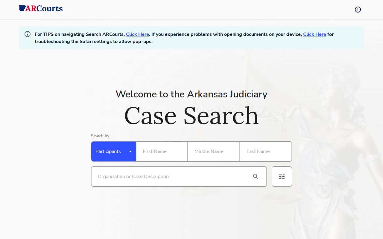 Prairie County warrant search legacy participant fields