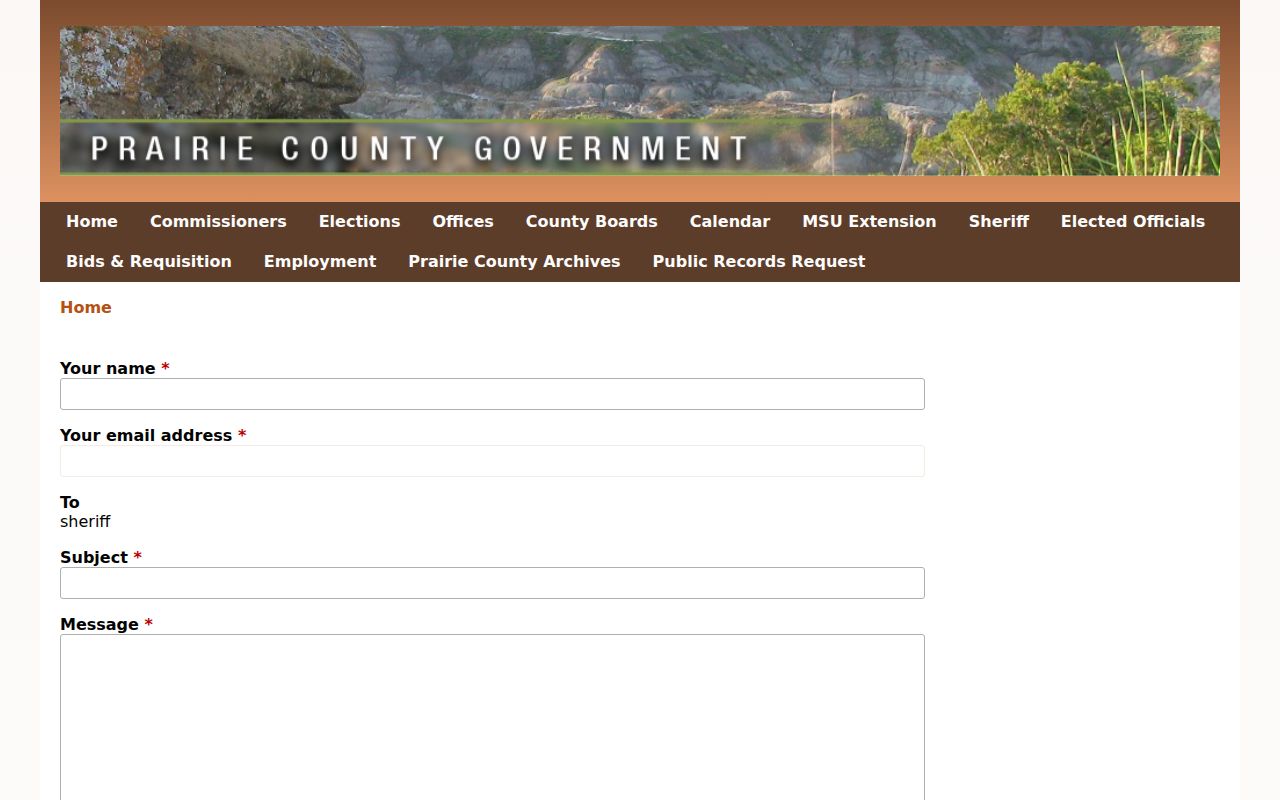 Prairie County outstanding warrant contact route to the sheriff